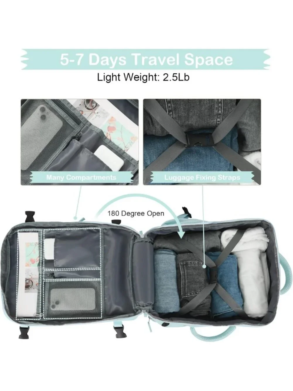 Stylish Waterproof Travel Backpack for Women, 17